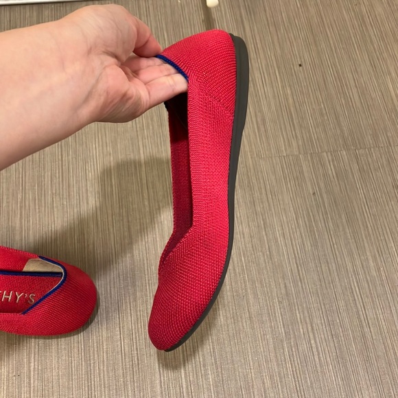 Rothy’s round toe flats hot pink color size 5.5 - Picture 6 of 13